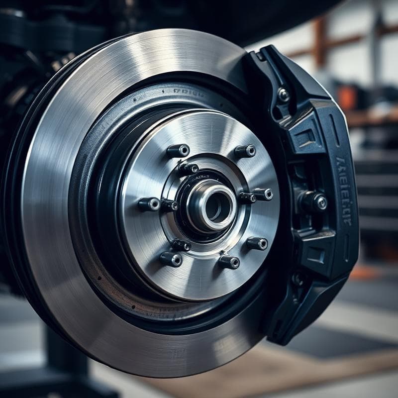 Brake disc and caliper detail