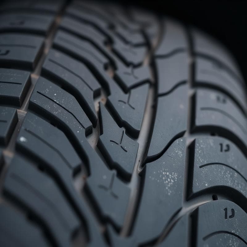 Tyre tread detail